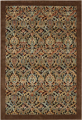 Nourison Graphic Illusions GIL15 Chocolate Area Rug Main Image