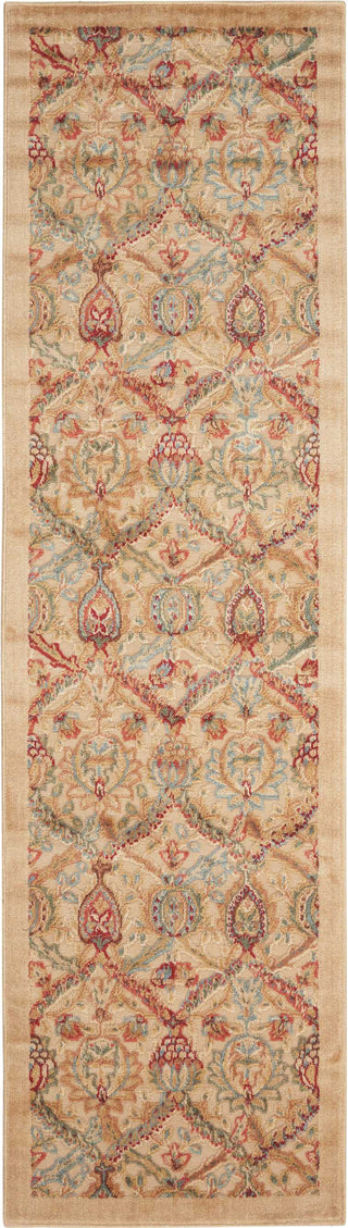 Nourison Graphic Illusions GIL15 Light Gold Area Rug 