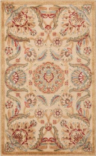 Nourison Graphic Illusions GIL17 Beige Area Rug 