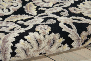 Nourison Graphic Illusions GIL17 Black Area Rug Detail Image