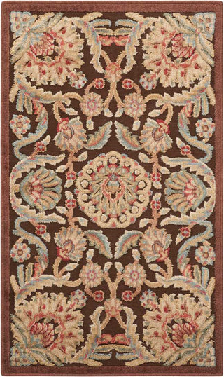 Nourison Graphic Illusions GIL17 Chocolate Area Rug