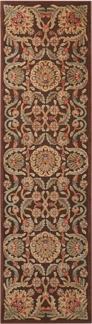 Nourison Graphic Illusions GIL17 Chocolate Area Rug