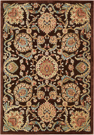 Nourison Graphic Illusions GIL17 Chocolate Area Rug Main Image