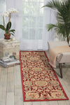 Nourison Graphic Illusions GIL17 Red Area Rug Room Image