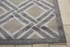 Nourison Graphic Illusions GIL21 Grey Area Rug Detail Image