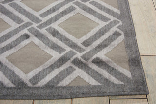 Nourison Graphic Illusions GIL21 Grey Area Rug Detail Image