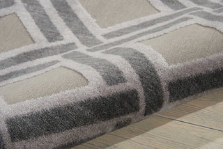 Nourison Graphic Illusions GIL21 Grey Area Rug Detail Image