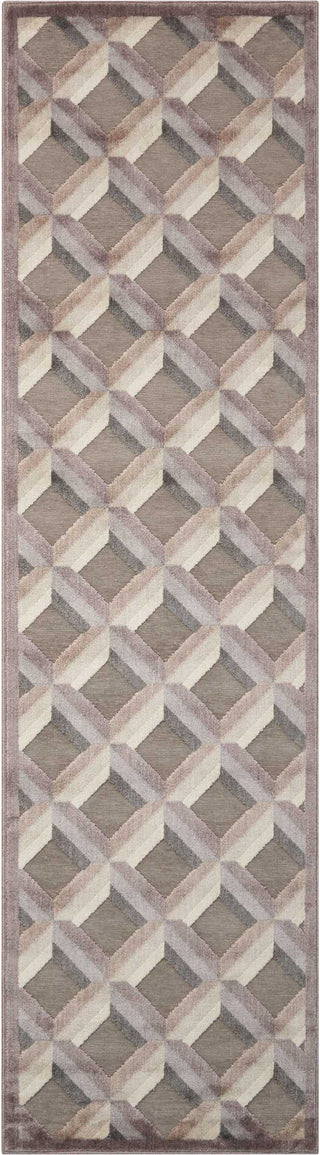 Nourison Graphic Illusions GIL22 Stone Area Rug 2'3'' X 8' Runner