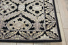 Nourison Graphic Illusions GIL24 Black Area Rug Detail Image