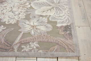 Nourison Graphic Illusions GIL26 Grey Area Rug Detail Image