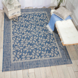 Nourison Garden Party GRD01 Denim Area Rug Room Image Feature