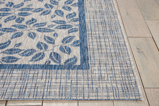 Nourison Garden Party GRD01 Ivory Blue Area Rug Detail Image