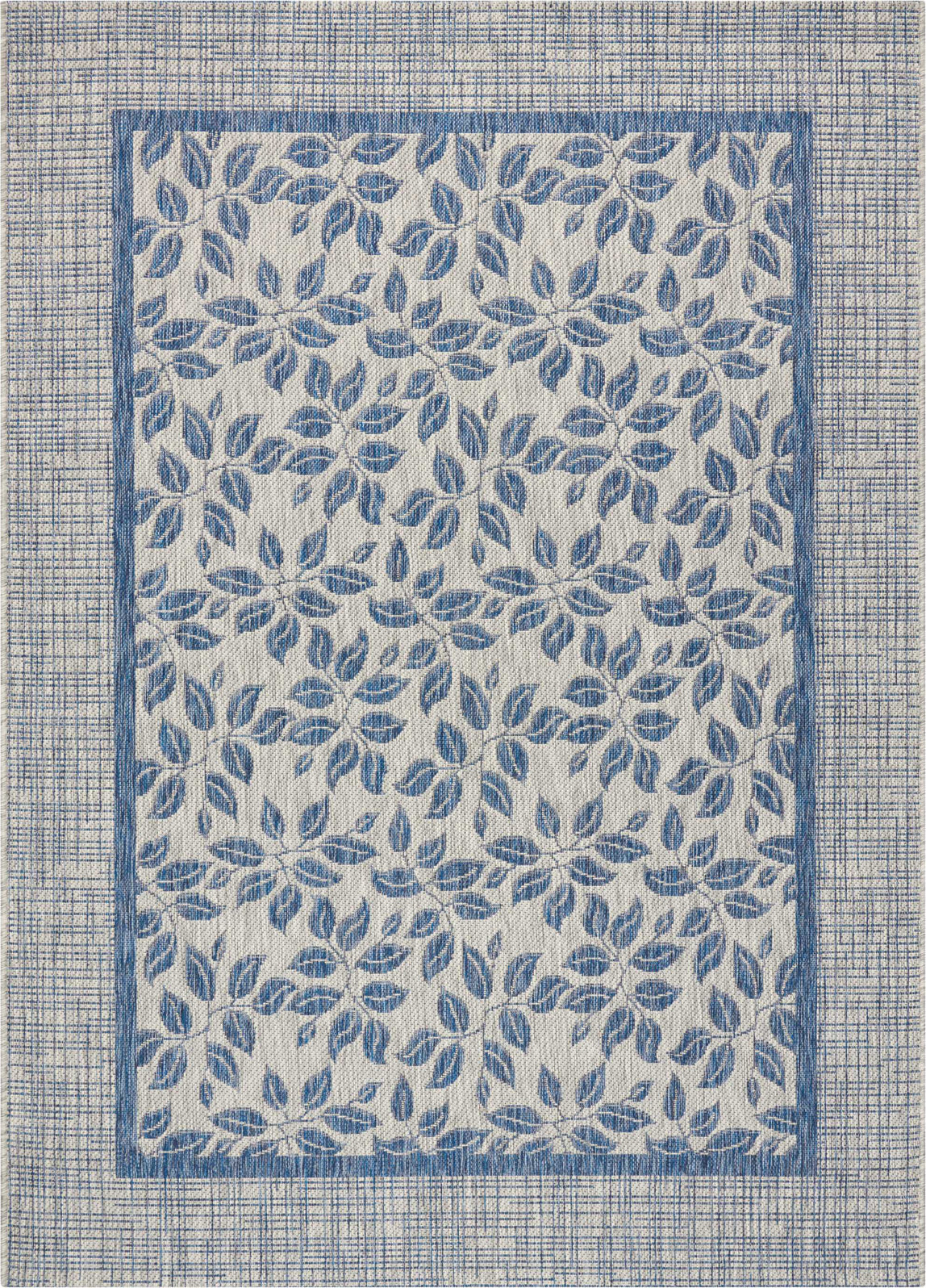 Nourison Garden Party GRD01 Ivory Blue Area Rug main image