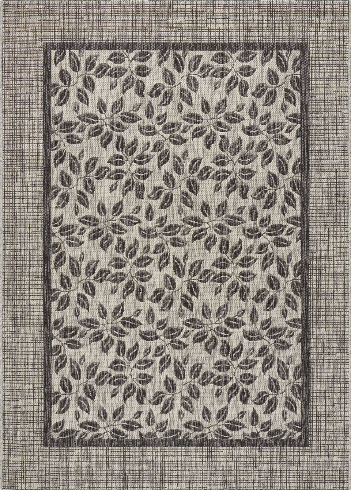 Nourison Garden Party GRD01 Ivory/Charcoal Area Rug main image