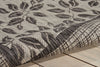 Nourison Garden Party GRD01 Ivory/Charcoal Area Rug Detail Image