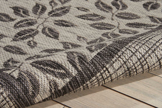 Nourison Garden Party GRD01 Ivory/Charcoal Area Rug Detail Image