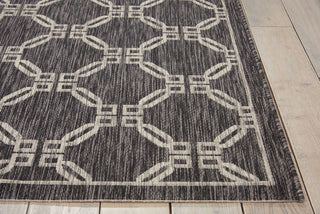 Nourison Garden Party GRD02 Charcoal Area Rug Detail Image