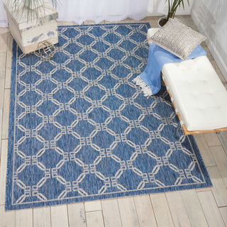 Nourison Garden Party GRD02 Denim Area Rug Room Image Feature