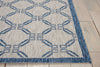 Nourison Garden Party GRD02 Ivory Blue Area Rug Detail Image