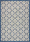 Nourison Garden Party GRD02 Ivory Blue Area Rug main image