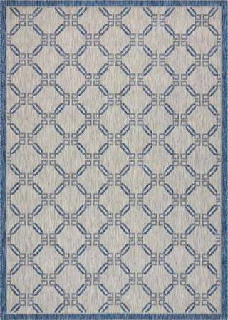 Nourison Garden Party GRD02 Ivory Blue Area Rug main image