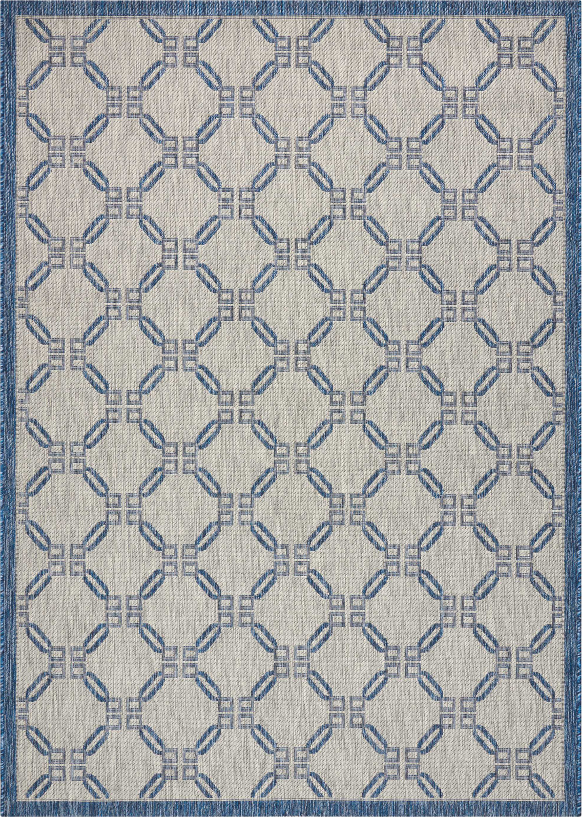Nourison Garden Party GRD02 Ivory Blue Area Rug main image