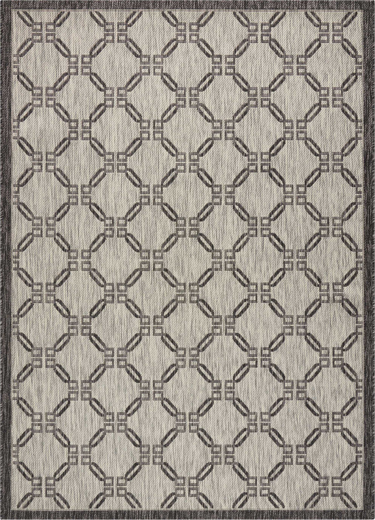 Nourison Garden Party GRD02 Ivory/Charcoal Area Rug main image