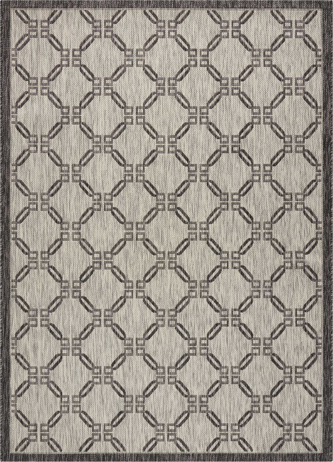 Nourison Garden Party GRD02 Ivory/Charcoal Area Rug main image