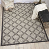 Nourison Garden Party GRD02 Ivory/Charcoal Area Rug Room Image