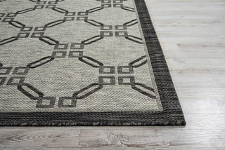 Nourison Garden Party GRD02 Ivory/Charcoal Area Rug Detail Image