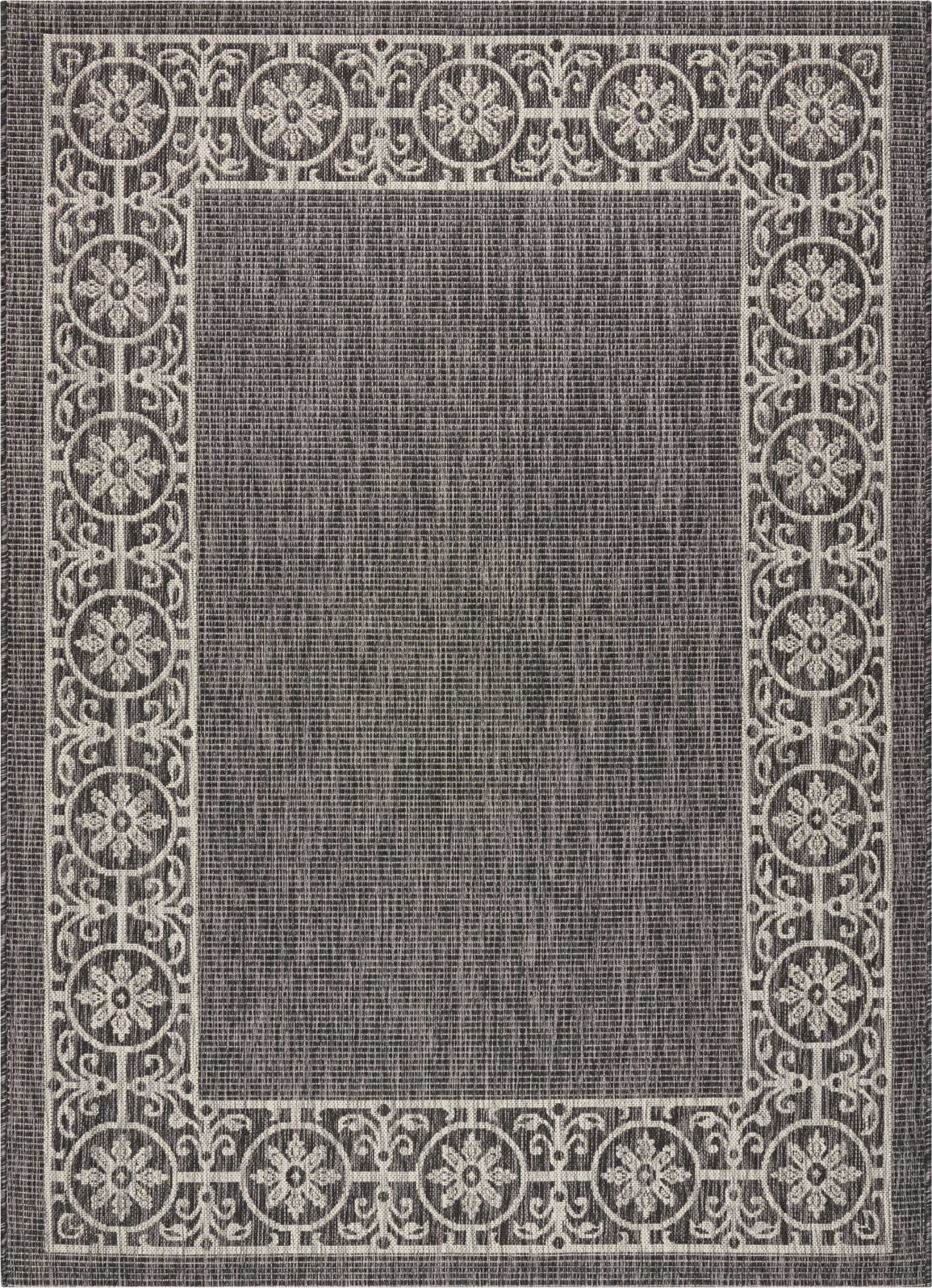 Nourison Garden Party GRD03 Charcoal Area Rug main image