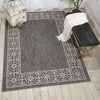Nourison Garden Party GRD03 Charcoal Area Rug Room Image