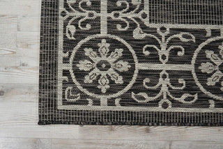 Nourison Garden Party GRD03 Charcoal Area Rug Corner Image