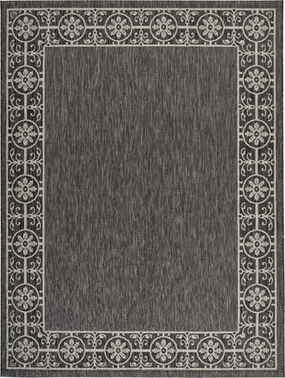 Nourison Garden Party GRD03 Charcoal Area Rug 7'10'' X 10'6''