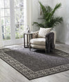Nourison Garden Party GRD03 Charcoal Area Rug Room Image Feature