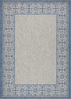 Nourison Garden Party GRD03 Ivory Blue Area Rug main image