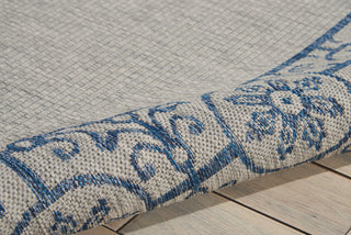 Nourison Garden Party GRD03 Ivory Blue Area Rug Detail Image