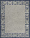 Nourison Garden Party GRD03 Ivory Blue Area Rug 7'10'' X 10'6''