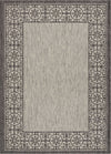 Nourison Garden Party GRD03 Ivory/Charcoal Area Rug main image