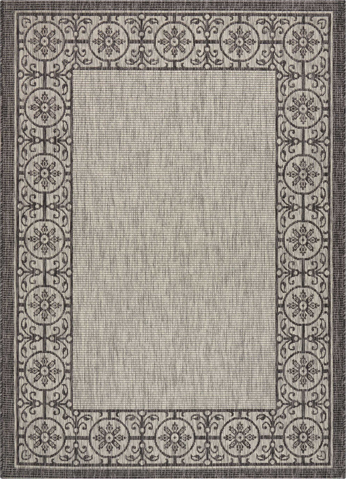 Nourison Garden Party GRD03 Ivory/Charcoal Area Rug main image