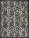 Nourison Garden Party GRD04 Charcoal Area Rug 7'10'' X 10'6''