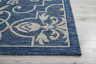 Nourison Garden Party GRD04 Denim Area Rug Detail Image