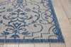 Nourison Garden Party GRD04 Ivory Blue Area Rug Detail Image