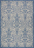 Nourison Garden Party GRD04 Ivory Blue Area Rug main image