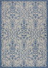 Nourison Garden Party GRD04 Ivory Blue Area Rug main image