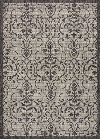 Nourison Garden Party GRD04 Ivory/Charcoal Area Rug main image