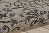 Nourison Garden Party GRD04 Ivory/Charcoal Area Rug Detail Image