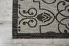 Nourison Garden Party GRD04 Ivory/Charcoal Area Rug Corner Image