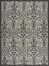 Nourison Garden Party GRD04 Ivory/Charcoal Area Rug 7'10'' X 10'6''