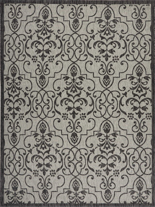 Nourison Garden Party GRD04 Ivory/Charcoal Area Rug 7'10'' X 10'6''